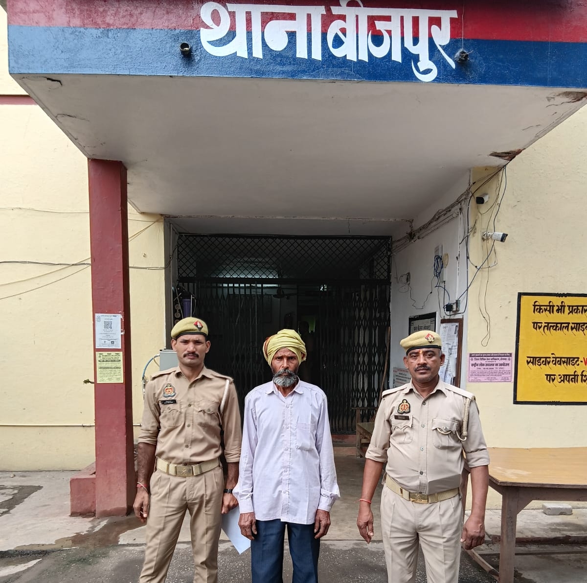 पुलिस ने दो वारंटियों को किया गिरफ्तार भेजा न्यायालय